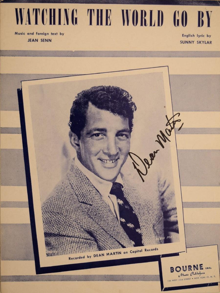 Dean Martin signed sheet music | EstateSales.org