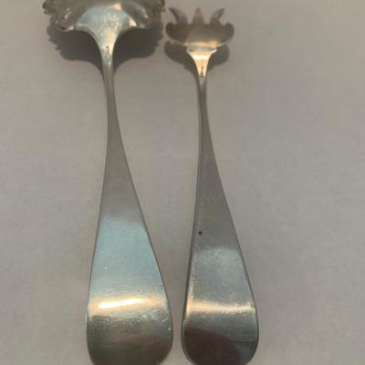 Beautiful Sterling Silver Floral Service Set Spoon / Fork