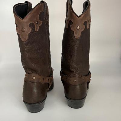 Ladies Leather  Brown Cowboy Boots *Read Details