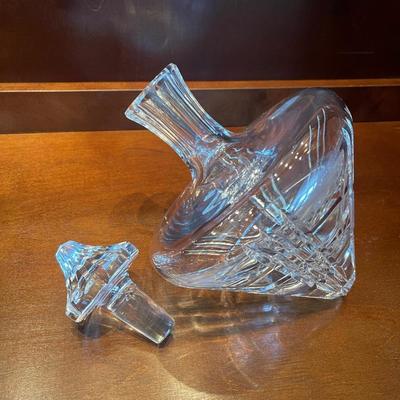 Beautiful Crystal shipâ€™s whiskey decanter. Rolls with the shipâ€™s movements.  11â€