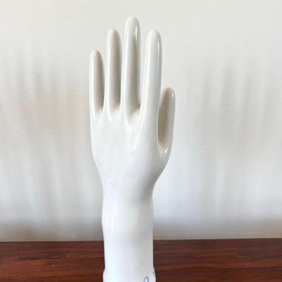 Vintage Bisque Porcelain Glove Mold USA