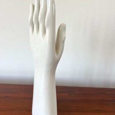 Vintage Bisque Porcelain Glove Mold USA