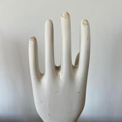 Vintage Bisque Porcelain Glove Mold USA