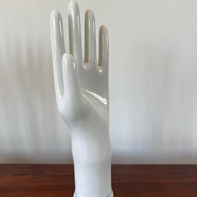 Vintage Bisque Porcelain Glove Mold USA