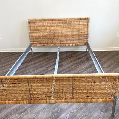 IKEA Queen Rattan Bed Frame