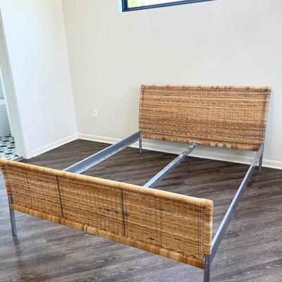 IKEA Queen Rattan Bed Frame