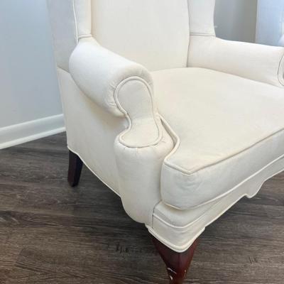 Elegant White Wingback Chairs *Read Details