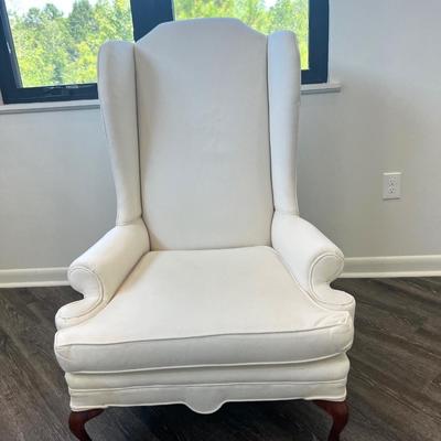 Elegant White Wingback Chairs *Read Details