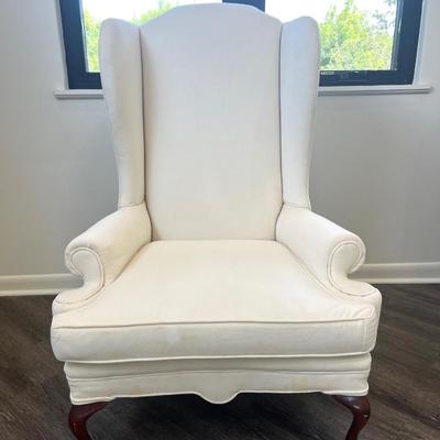 Elegant White Wingback Chairs *Read Details