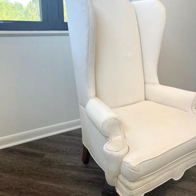 Elegant White Wingback Chairs *Read Details