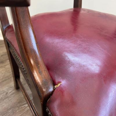 George III  (?) Carved Mahogany Ladder Back Armchair *Read Details