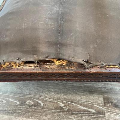 George III  (?) Carved Mahogany Ladder Back Armchair *Read Details
