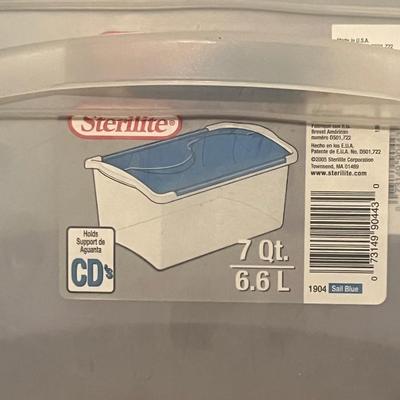 STERILITE ~ (13) ~ 7Qt Hinged Lid Containers