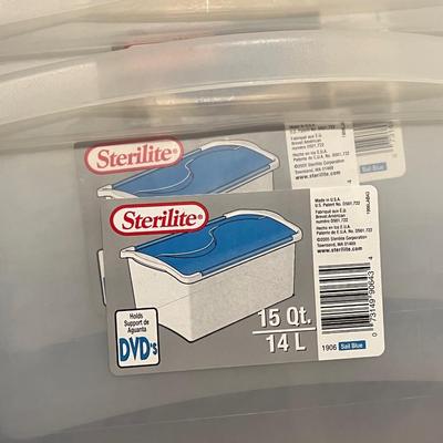 STERILITE ~ (13) ~ 15Qt Hinged Containers