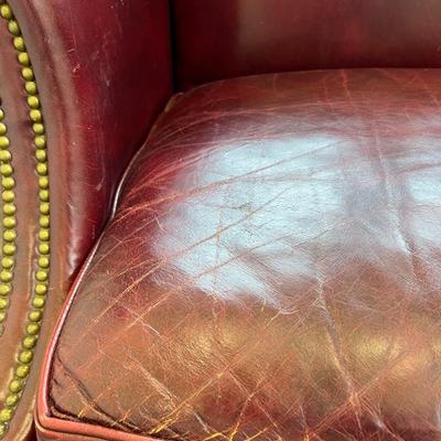 VINTAGE HICKORY CHAIR  Camelback Maroon Couch
