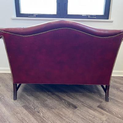 VINTAGE HICKORY CHAIR  Camelback Maroon Couch