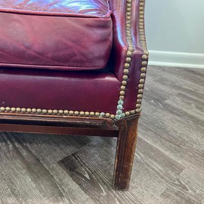 VINTAGE HICKORY CHAIR  Camelback Maroon Couch