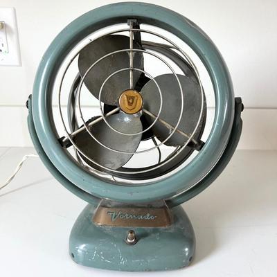 Vintage Mid Century Vornado Model 16C2-1 All Metal 2 Speed Fan