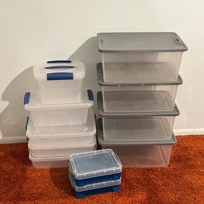STERILITE / MAINSTAYS ~ (11) Misc Latch Lid Containers