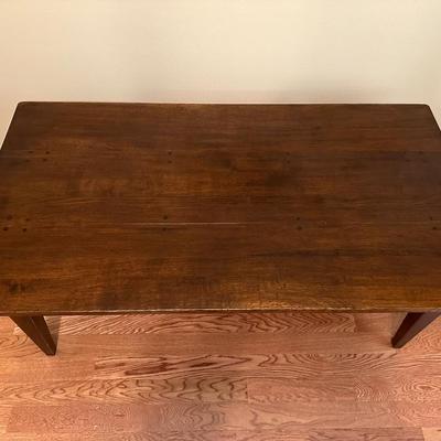 Large Rustic Solid Wood Coffee Table with 2 Drawers