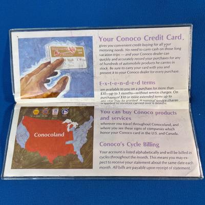 VINTAGE CONOCO PROMO WALLET 7-3/8â€ WIDE