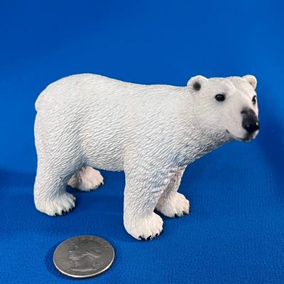 2-3/4â€ TALL PLASTIC POLAR BEAR FIGURE