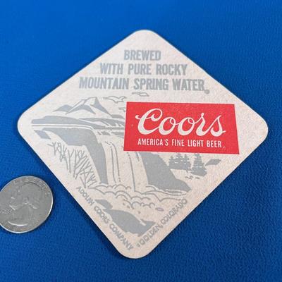 VINTAGE COORS BEER COASTER SAME ON BOTH SIDES