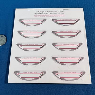 RECORD ALBUM OWNERSHIP TAGS UNUSED COMPLETE SET