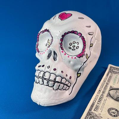 LIGHTWEIGHT DIA DE LOS MUERTOS SKULL 6-1/2â€ LONG