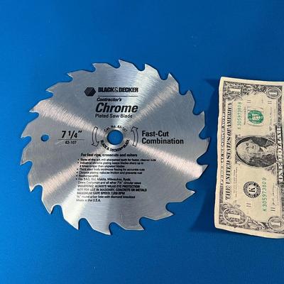 7-1/4â€ NEW CHROME PLATED SAW BLADE