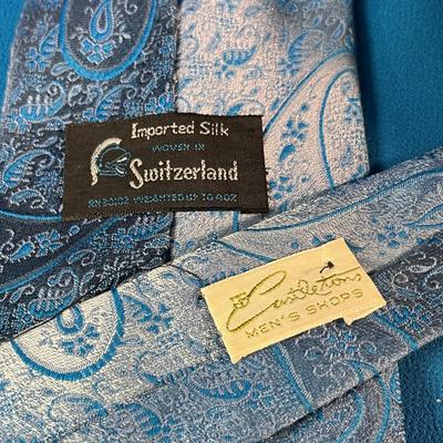 VINTAGE SILK MENâ€™S PAISLEY NECK TIE SWITZERLAND