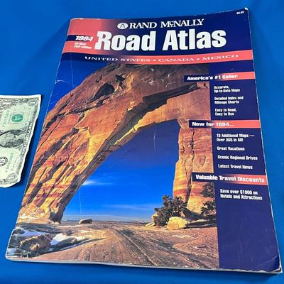 1994 RAND MCNALLY US CANADA MEXICO ROAD ATLAS