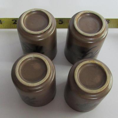 Set of 4 Stoneware Sake Cups