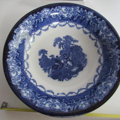 Vintage English Transferware Serving Bowl