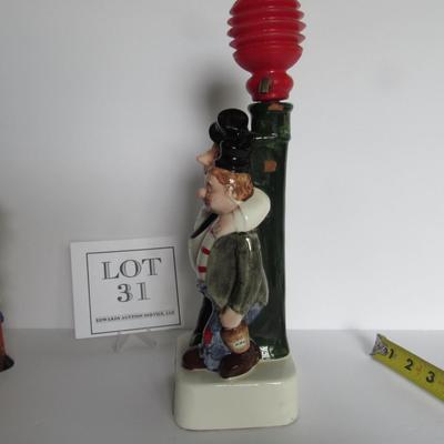 Vintage Hobos Creme de Meinthe Booze Bottle Decanter