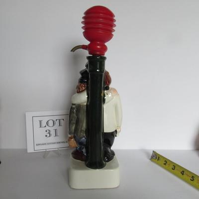 Vintage Hobos Creme de Meinthe Booze Bottle Decanter