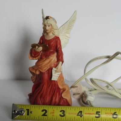 Vintage Bisque Angel Small Night Light