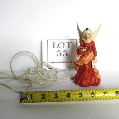 Vintage Bisque Angel Small Night Light