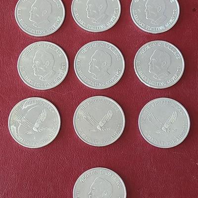 10 George Wallace Coins