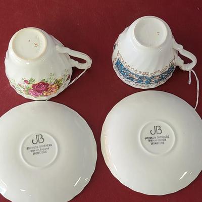 2 Cups & Saucers - Johnson Bros. England