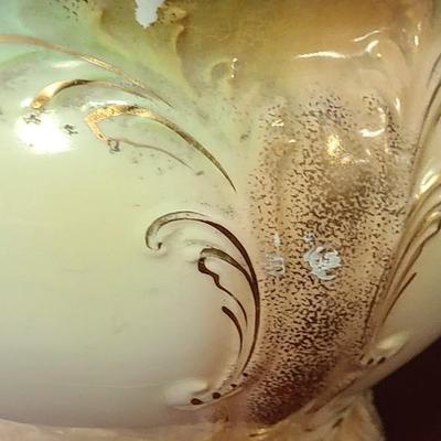 Large Porcelain Jardenier - 10 inch diameter and 9 inches tall