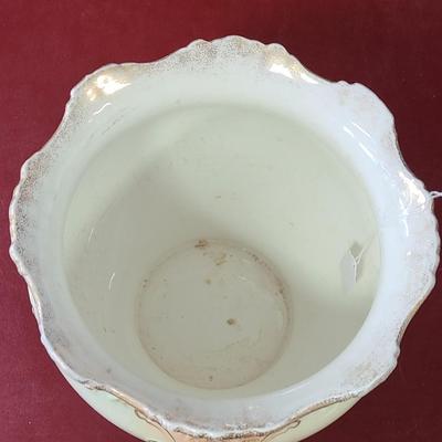 Large Porcelain Jardenier - 10 inch diameter and 9 inches tall
