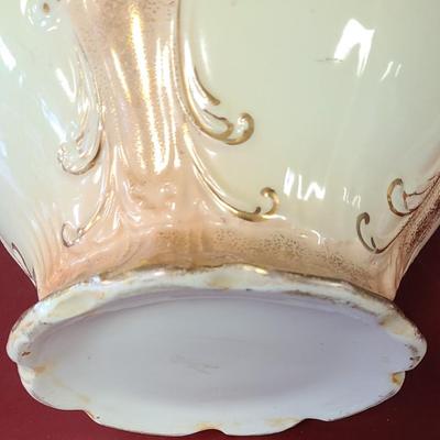 Large Porcelain Jardenier - 10 inch diameter and 9 inches tall