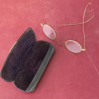 Vintage Eyeglasses / Spectacles and Case - Excellent Condition