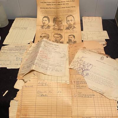 Vintage Papers and Receipts