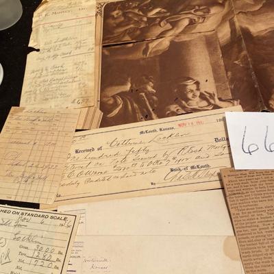 Old Papers and Receipts