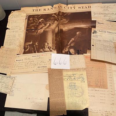 Old Papers and Receipts
