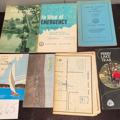Vintage Kansas pamphlets and maps