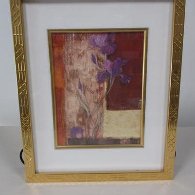 Framed Artwork Print Purple Iris by J. Hawkins