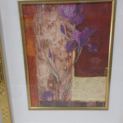 Framed Artwork Print Purple Iris by J. Hawkins
